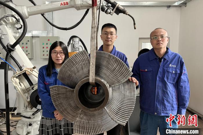 中国首台3D打印轴流式水轮机真机转轮制造完成