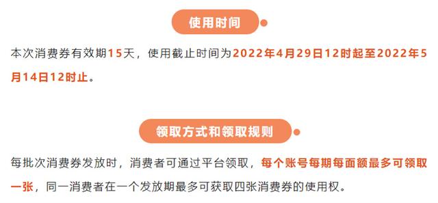 1500万元“彩云呈贡消费券”来啦！4月29日持续开抢