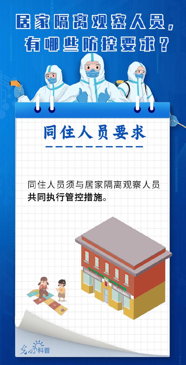 「防疫科普」居家隔离观察人员，有哪些防控要求？