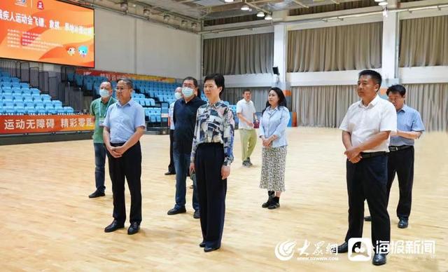 日照市副市长林彦芹到高新区视察山东省第11届残运会筹备工作