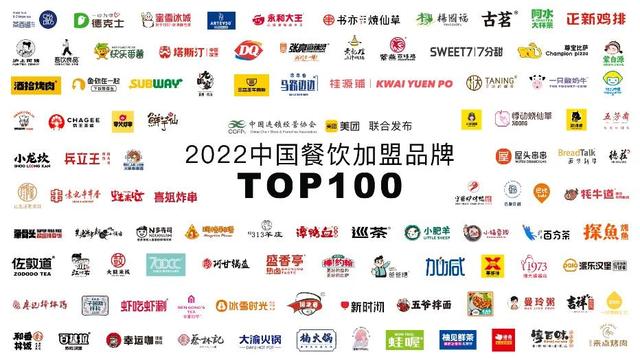 2022中国餐饮加盟TOP100发布 连锁行业保持强劲发展韧性