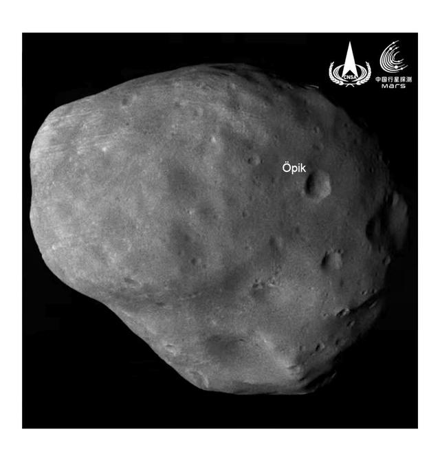 天问成功获取中国首幅“火卫一”图像 揭秘来自火星的“土豆”拍摄细节