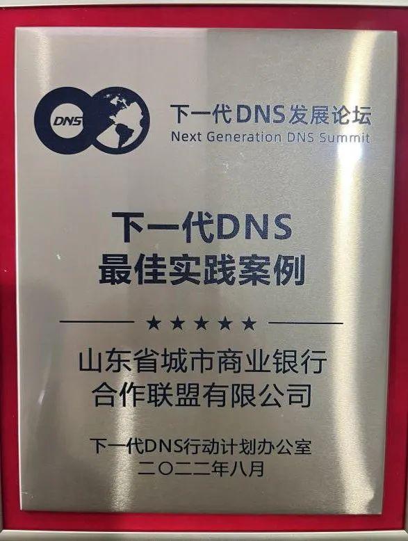 商行联盟新一代金融云数据中心域名服务体系建设获“下一代DNS最佳实践案例奖”