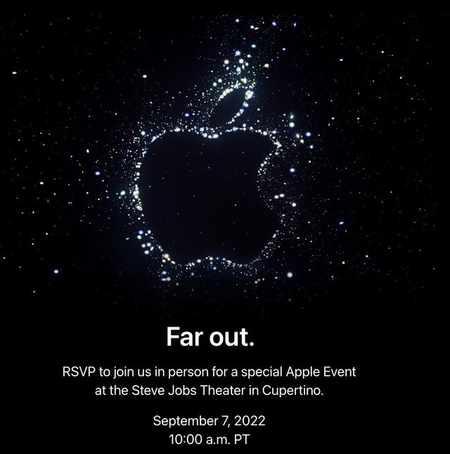 iPhone 14发布会官宣！苹果发出9月7日特别活动邀请函
