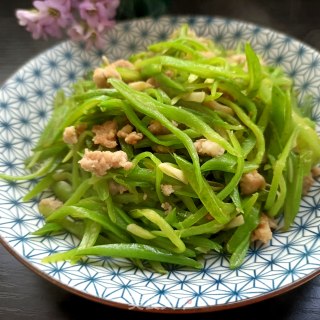 肉末炒芸豆丝的做法步骤,色香味俱全,妥妥的一道美味佳肴!