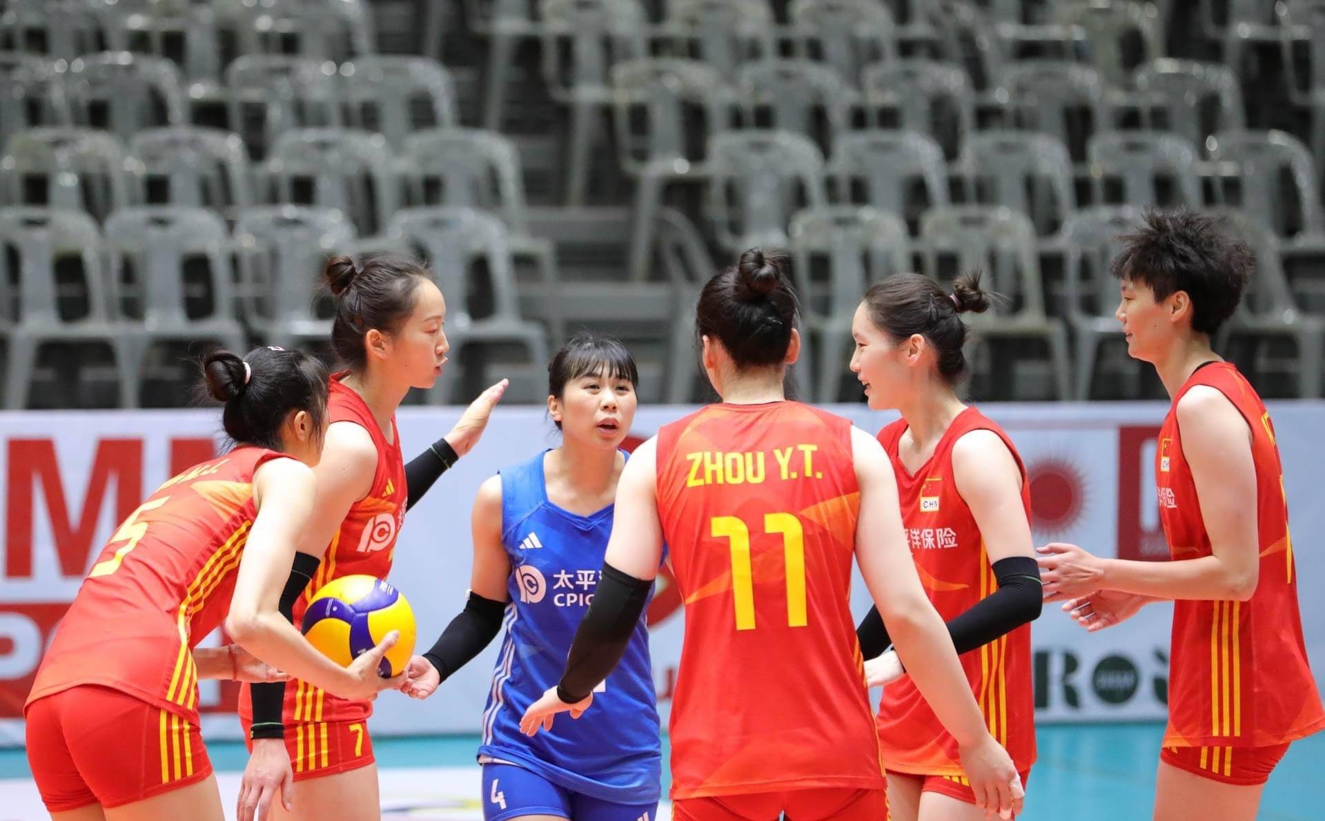 亞錦賽：中國女排復賽橫掃印度獲四連勝 將與日本爭奪小組第一