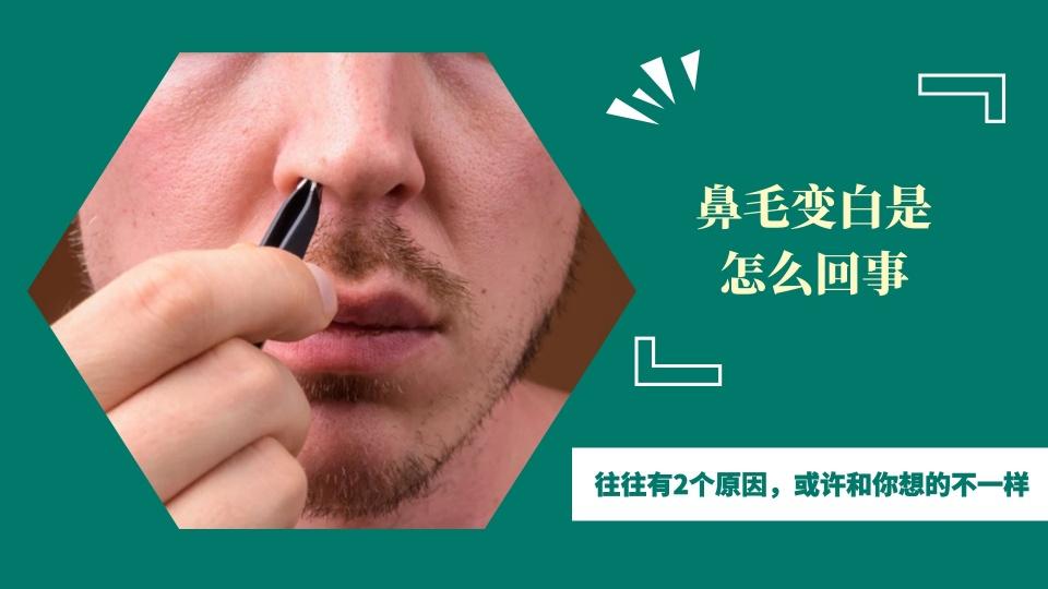 鼻毛變白了可以拔掉嗎鼻毛變白的原因是什麼聽醫生怎麼說