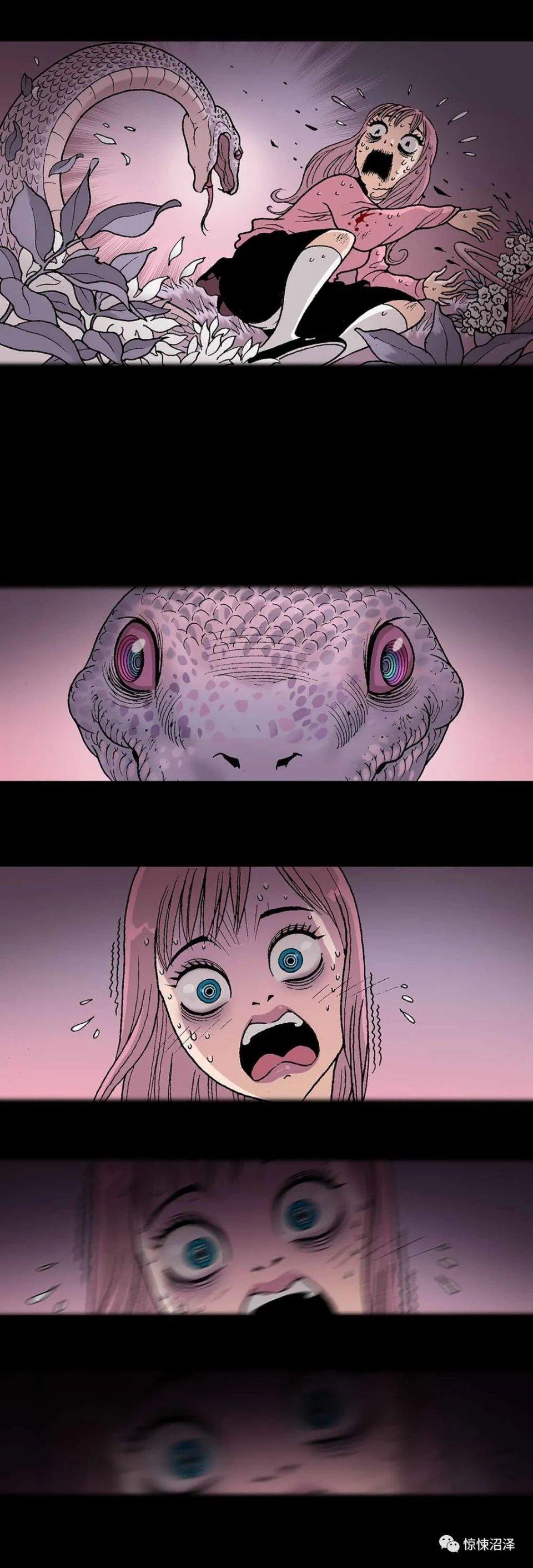无声漫画,蛇精男,惨遭蟒蛇袭击的可怜女孩