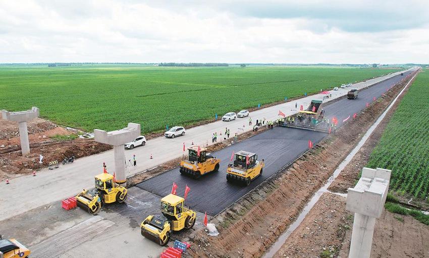 阳谷谷山路北延工程图片