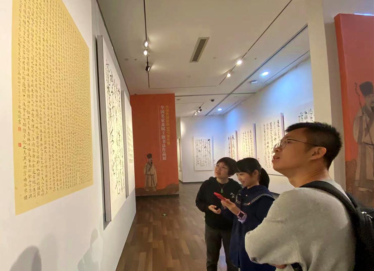 70余幅全国书法名家苏轼主题书法作品在海南省博物馆展出